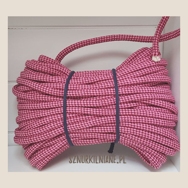 lina w kratkę cotton rope checkered