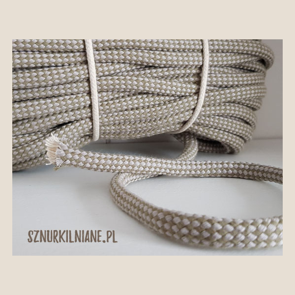 lina w kratkę cotton rope checkered