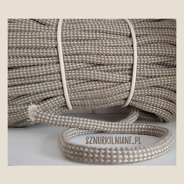 lina w kratkę cotton rope checkered