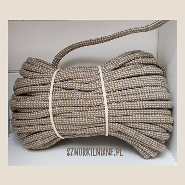 lina w kratkę cotton rope checkered