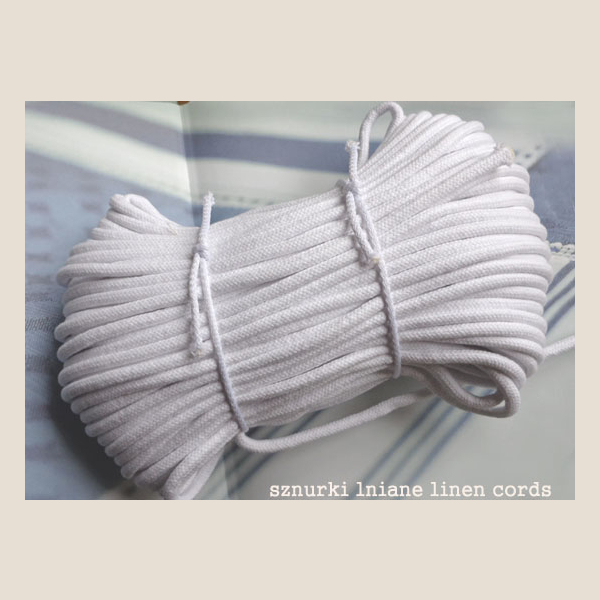 sznurek bawełniany  z wypełnieniem cotton cord with filling