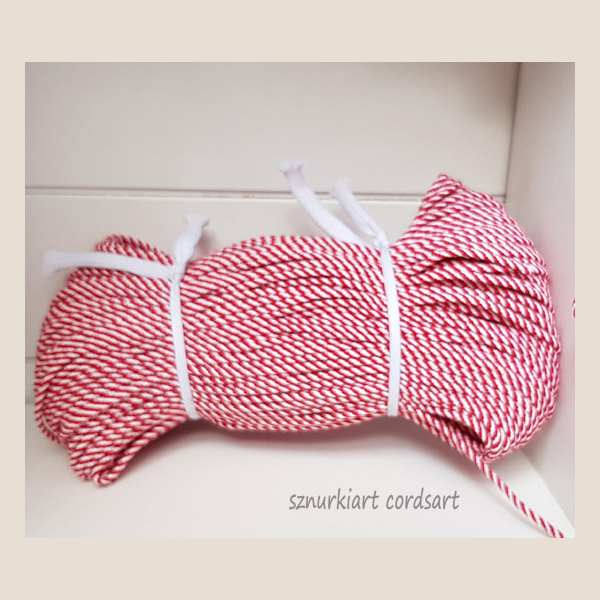 sznurek bawełniany pleciony plaited cotton cord