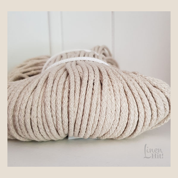 sznurek lniany pleciony plaited linen cord