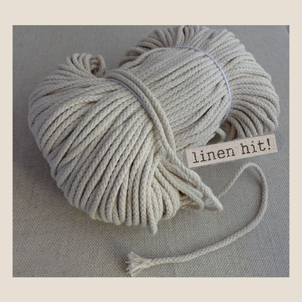 sznurek lniany pleciony plaited linen cord