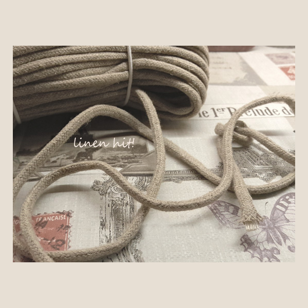 sznur lniany pleciony plaited linen cords