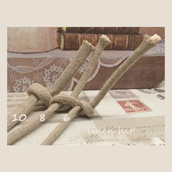 sznur lniany pleciony plaited linen cords
