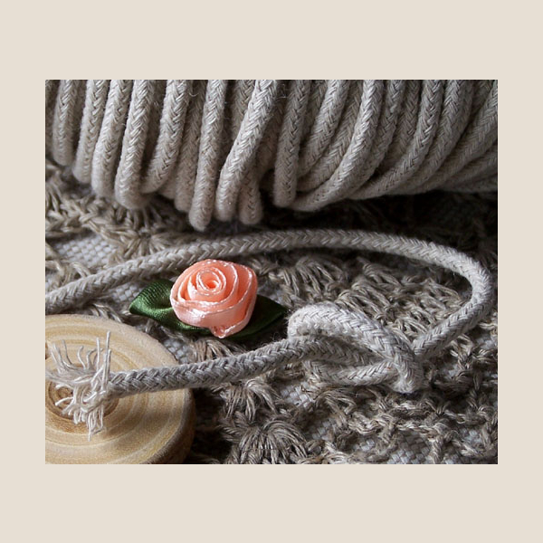 sznurek lniany pleciony plaited linen cord