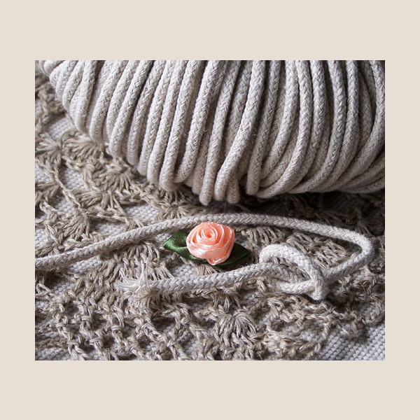 sznurek lniany pleciony plaited linen cord