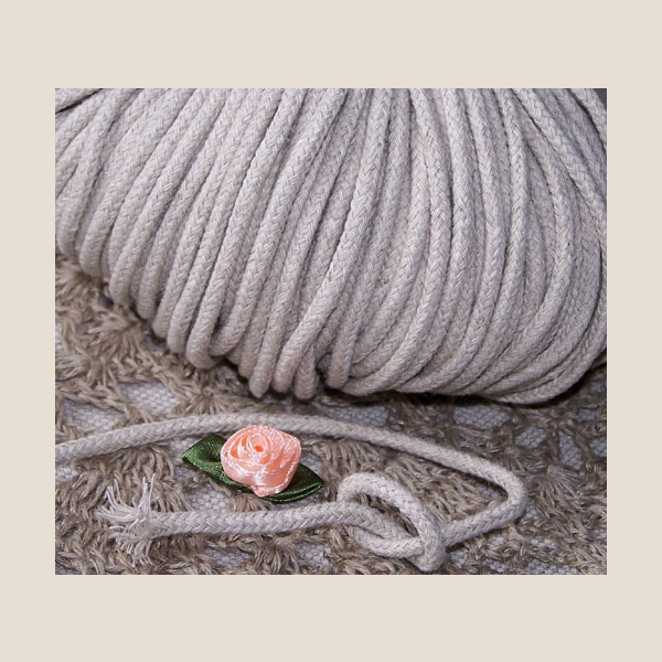 sznurek lniany pleciony plaited linen cord