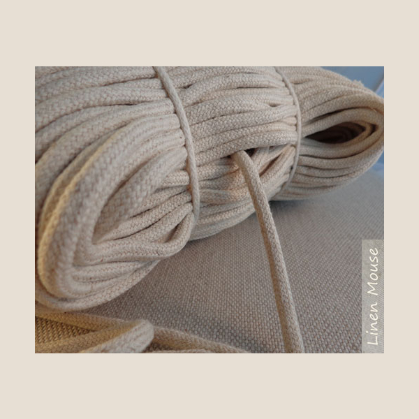 sznurek lniany pleciony plaited linen cord