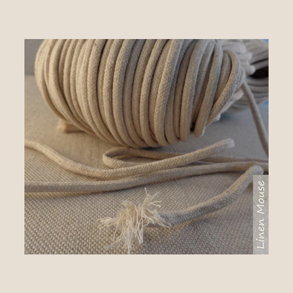 sznurek lniany pleciony plaited linen cord