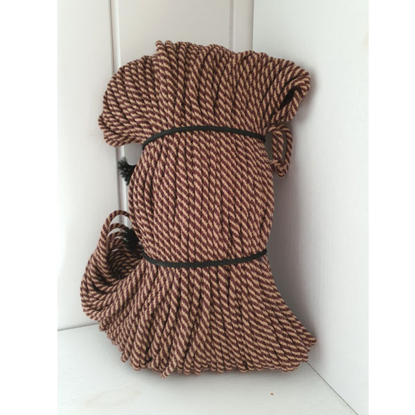 sznurek bawełniany brąz brown cotton cord