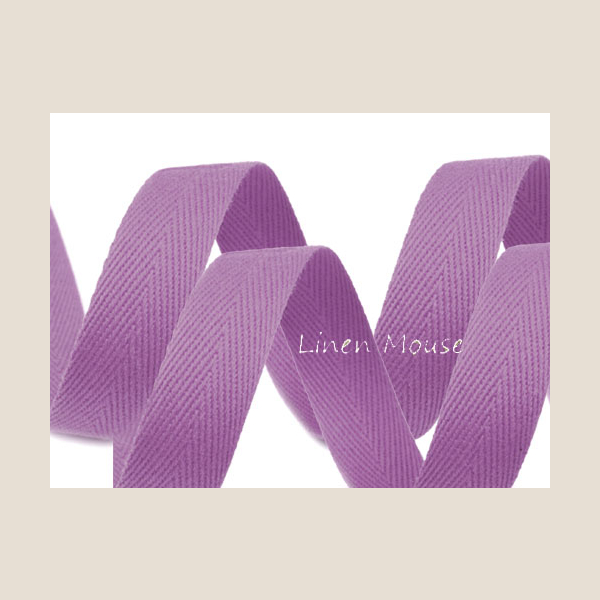 taśma bawełniana lawenda cotton tape lavender