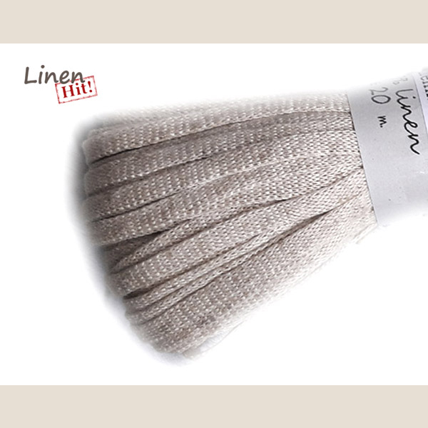wstążka lniana linen ribbon