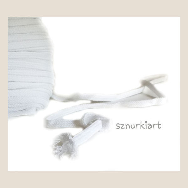 bawełniany sznurek płaski cotton flat string