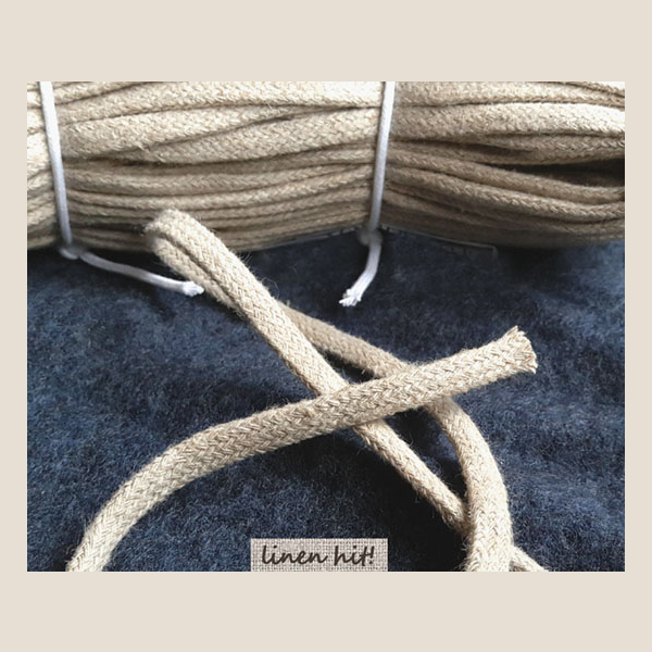 lniany sznur płaski flat linen cord