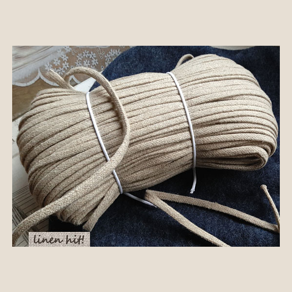 lniany sznur płaski flat linen cord