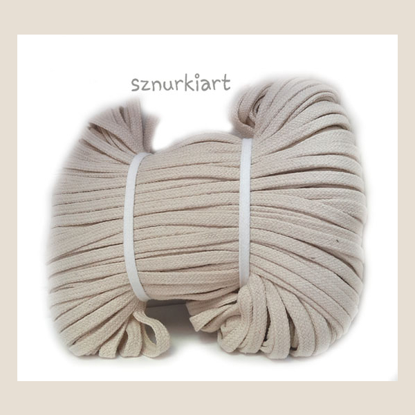 sznurek bawełniany płaski flat cotton string
