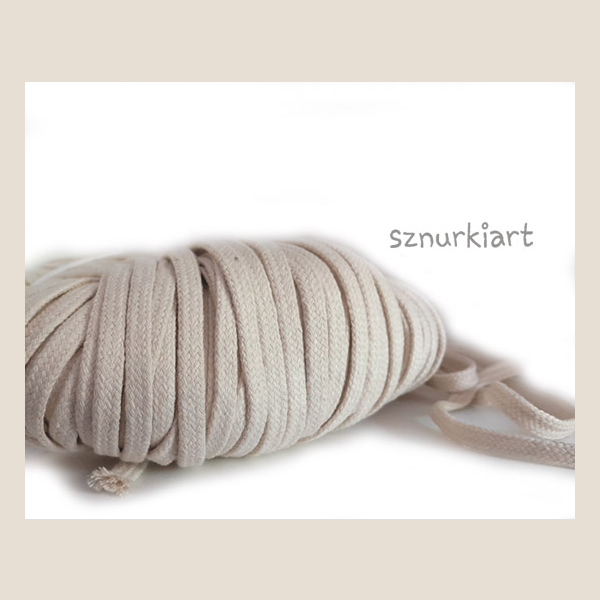 sznurek bawełniany płaski flat cotton string